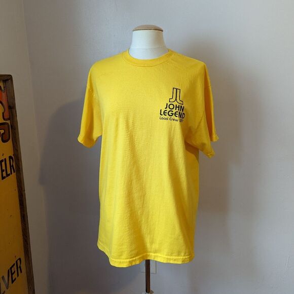 Vintage Y2K John Legend Once Again 2007 Tour Local Crew T-shirt Size L - Picture 4 of 10